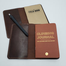 Load image into Gallery viewer, Leather Covered Climbing Journal / Field Notes
